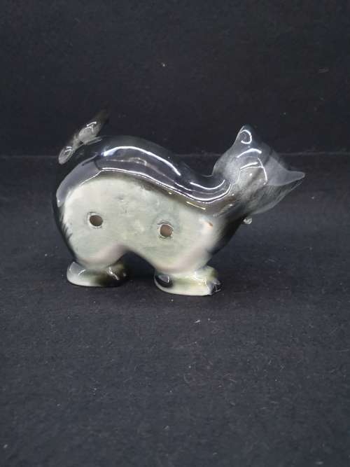 Vintage unique ceramic cat bowl/ashtray