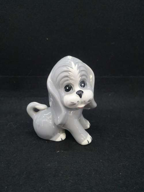 Vintage beautiful dog with puppy eyes ornament