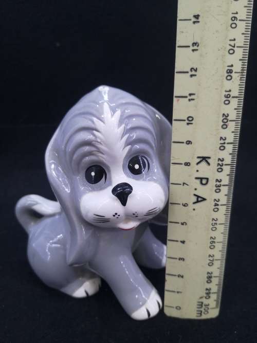Vintage beautiful dog with puppy eyes ornament