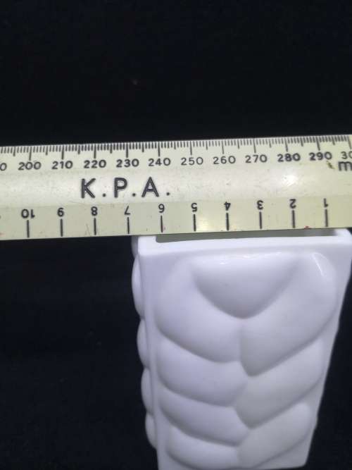 Milk glass vase