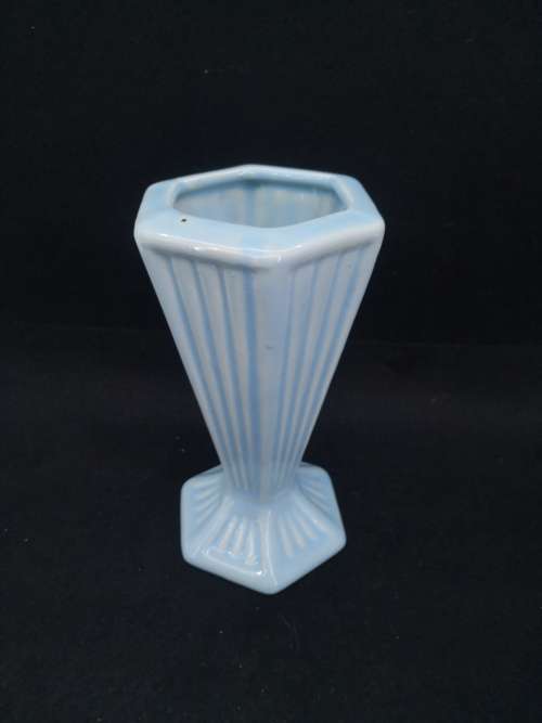Blue ceramic vase