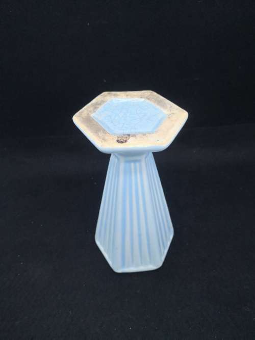 Blue ceramic vase