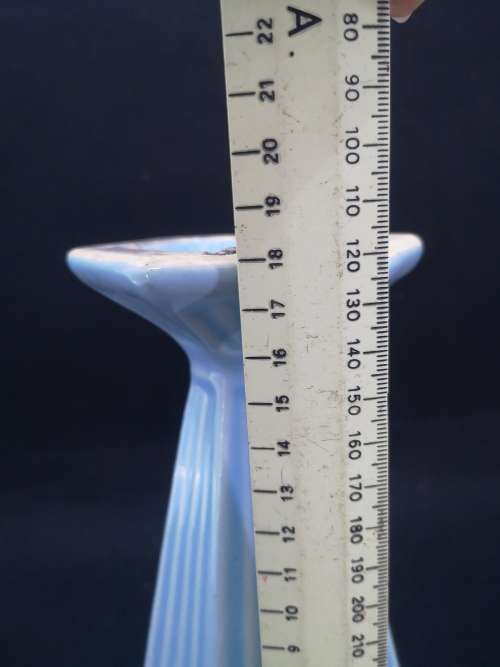 Blue ceramic vase