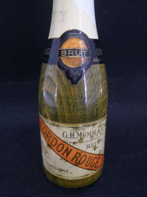Vintage Pepper mill/grinder made in Italy Champagne bottle shape