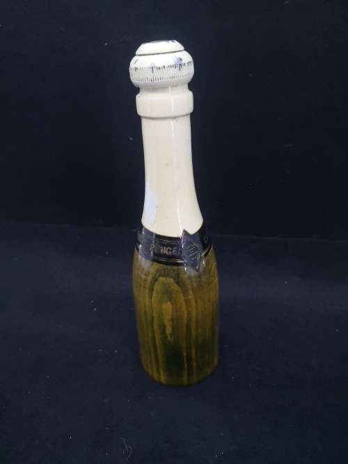 Vintage Pepper mill/grinder made in Italy Champagne bottle shape