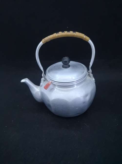 Vintage aluminum tea infuser teapot