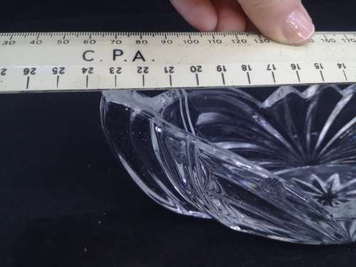 Pretty art deco glass bowl - slight chip on one side - hardly visible