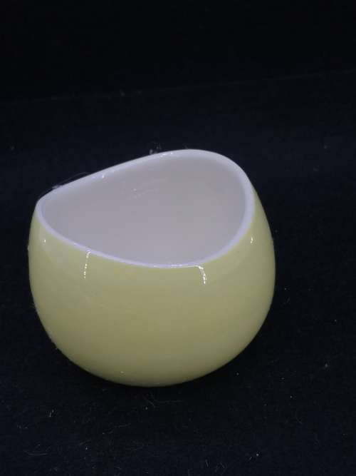 Continental china yellow sugar bowl