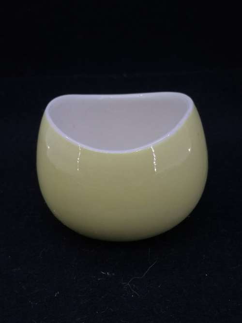 Continental china yellow sugar bowl