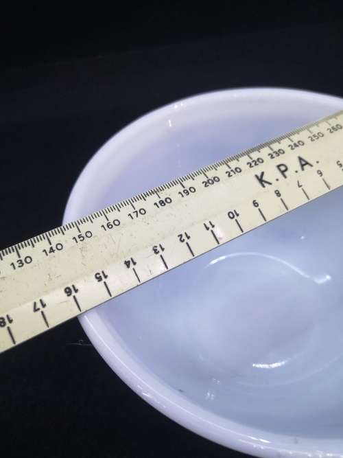 JAJ made in England milk glass bowl