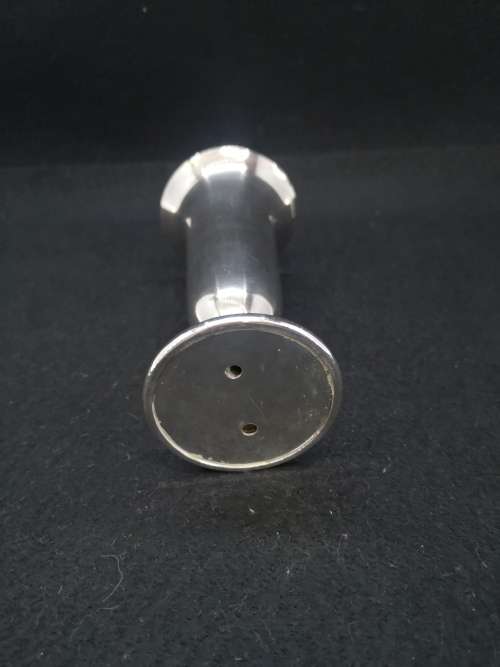 Silver fluted vase