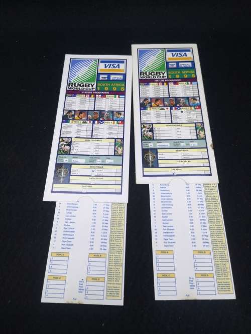 1995 world cup rugby fixture programmes
