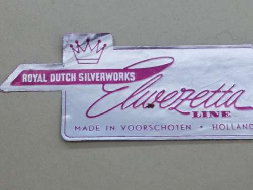 An awesome boxed set of Royal Dutch Silverworks `Elwezetta Line` cake forks