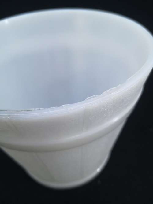 Milk glass bucket