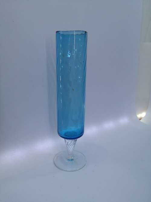 Vintage turquois glass vase