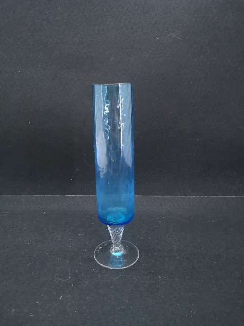 Vintage turquois glass vase