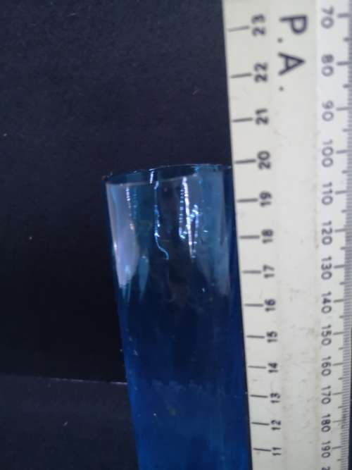 Vintage turquois glass vase