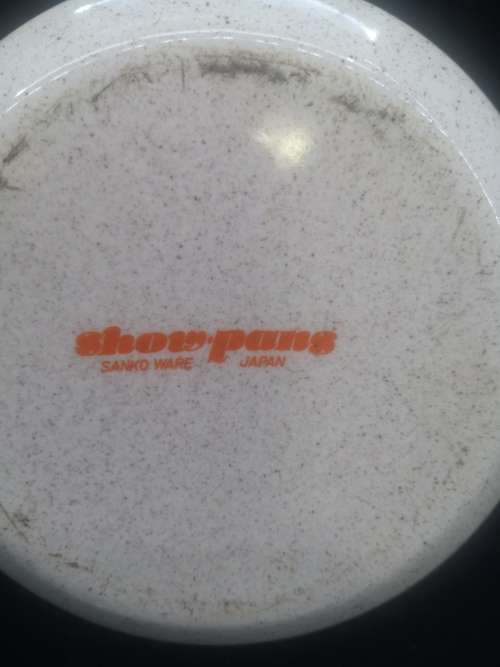 Vintage ShowPans Sanko Ware Small Poppy print Enamel Pot Japan