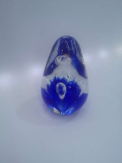 Art Glass egg paperweight