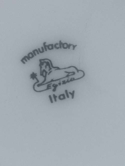 Vintage milk glass cannister - Italy