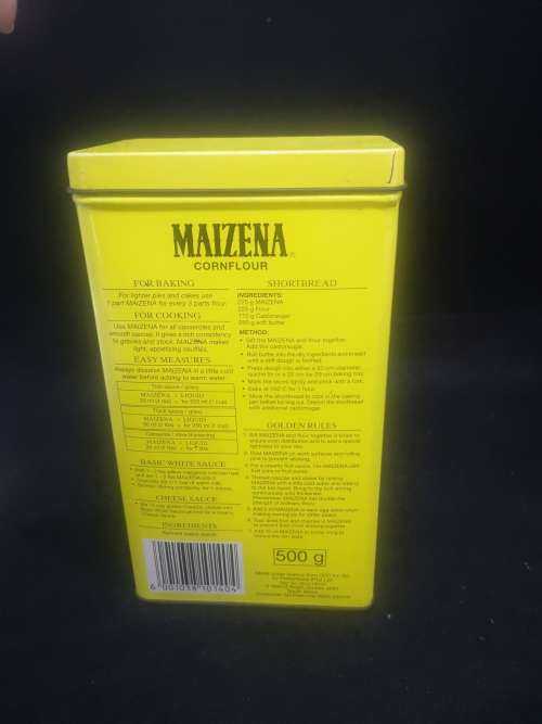 Maizena cornflour tin