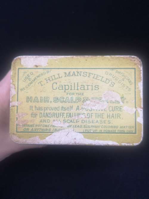 T Hill Mansfield`s Capillaris tin