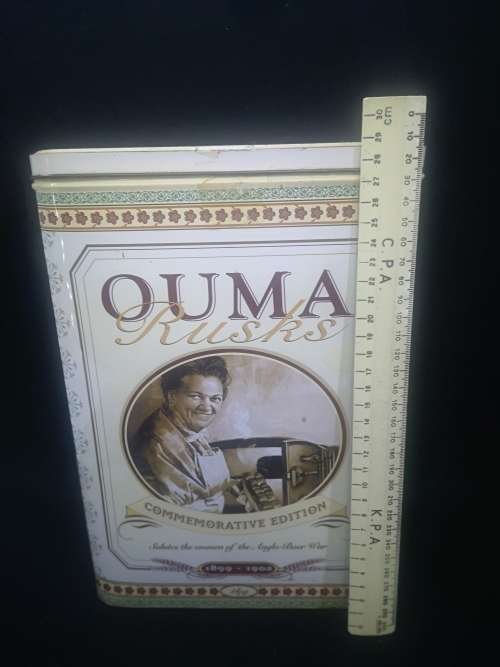 Ouma rusk 1kg tin 1899-1902 Commemorative edition