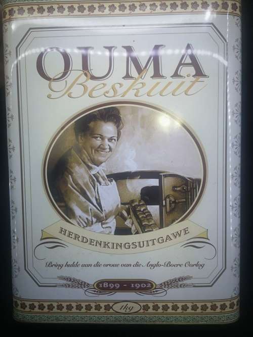 Ouma rusk 1kg tin 1899-1902 Commemorative edition