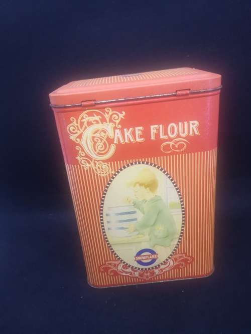 Snowflake cake flour tin