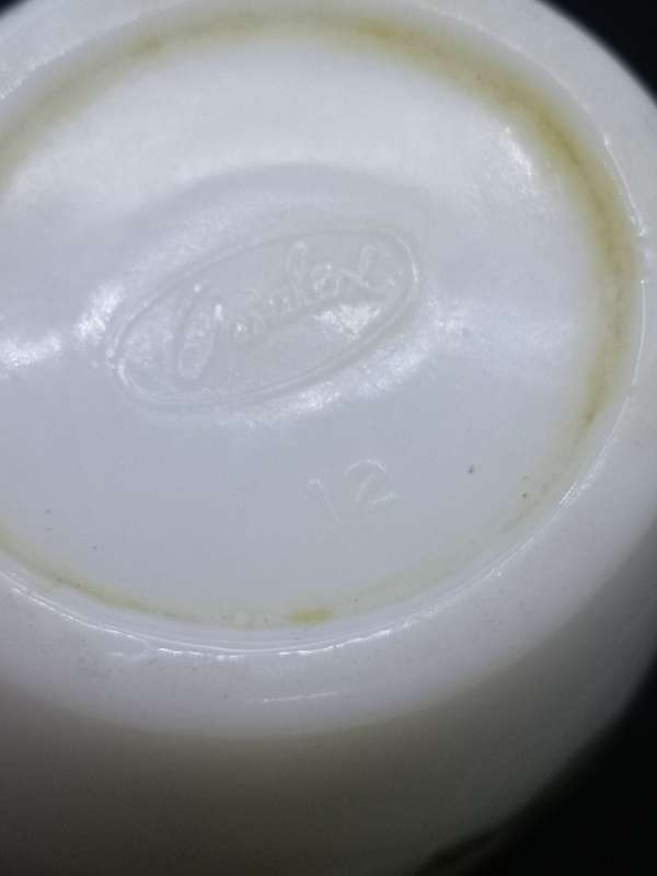 Opalex milk glass milk jug