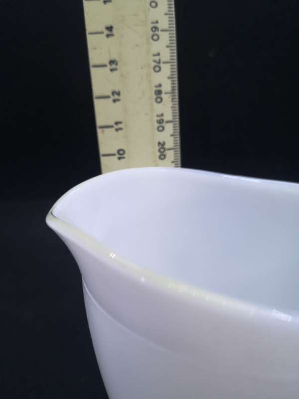 Opalex milk glass milk jug