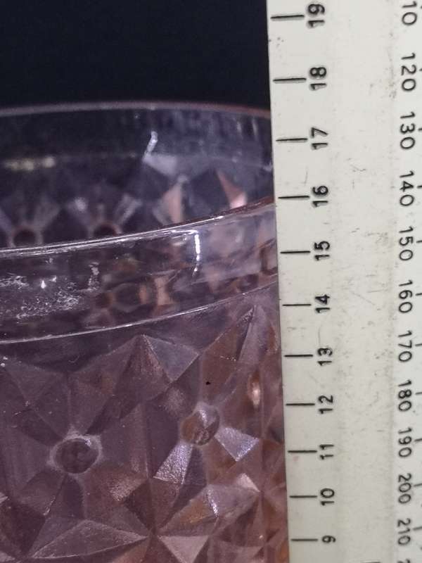 Pink depression glass water pitcher