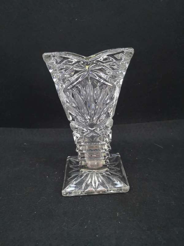 Vintage beautiful 1930`s heavy glass vase
