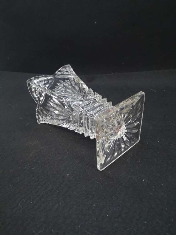 Vintage beautiful 1930`s heavy glass vase