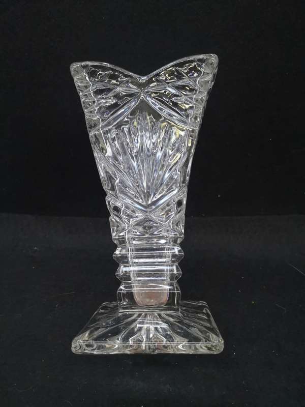 Vintage beautiful 1930`s heavy glass vase
