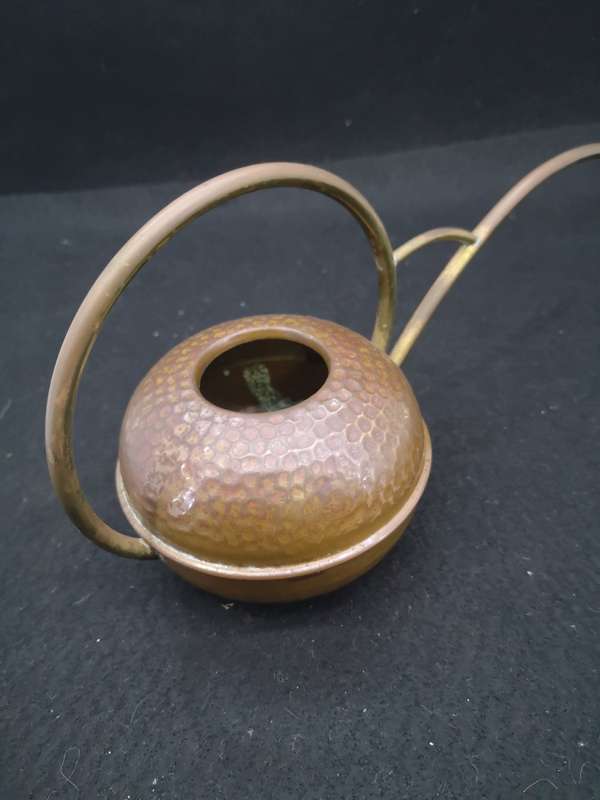 Small vintage copper watering can