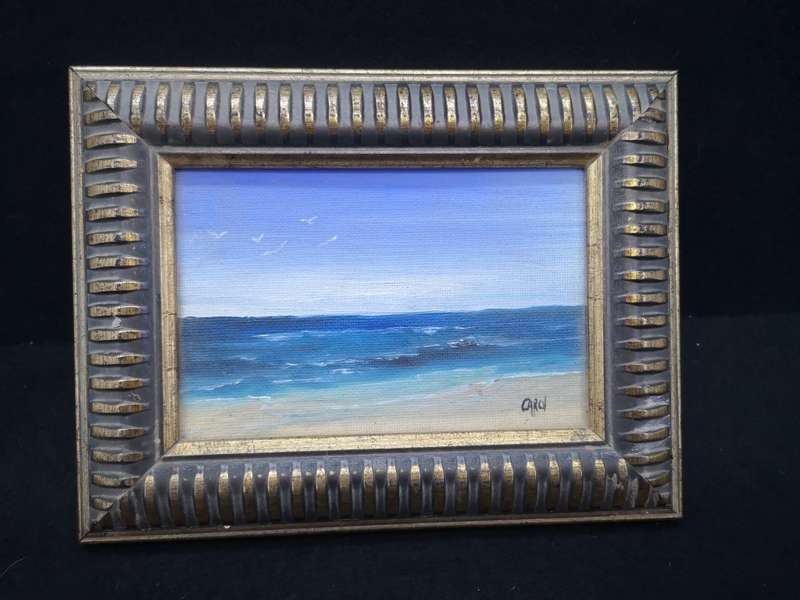 Small framed painting - seascape by Carol