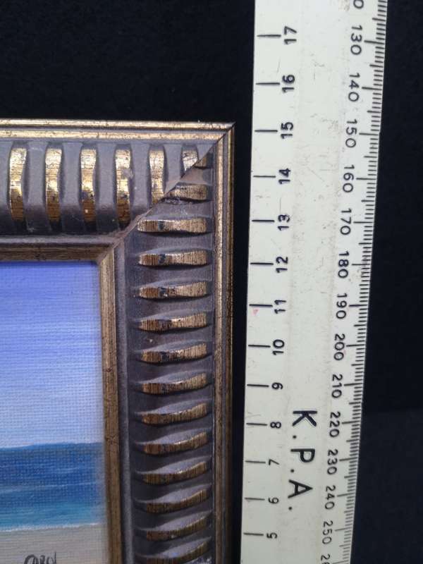 Small framed painting - seascape by Carol