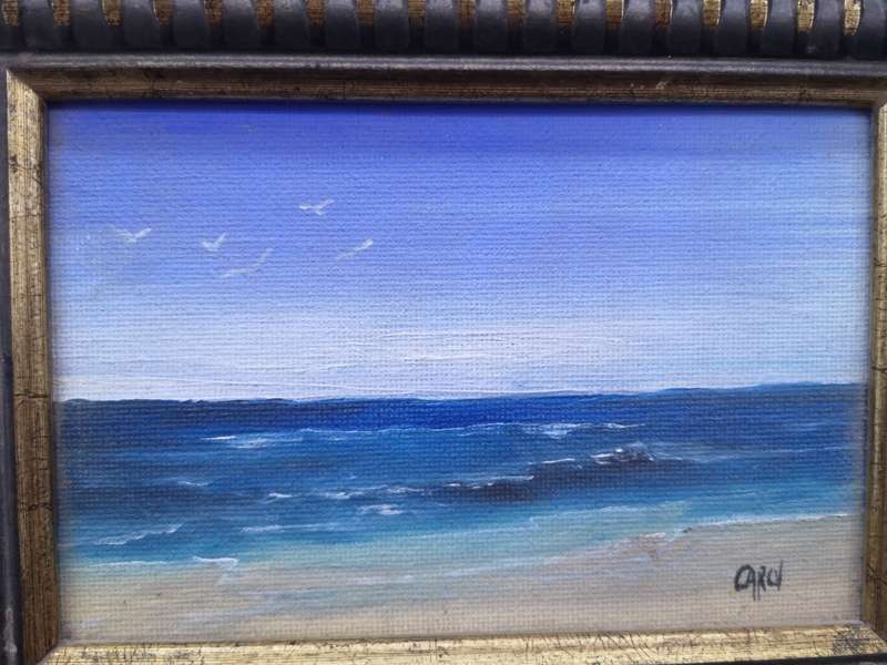 Small framed painting - seascape by Carol
