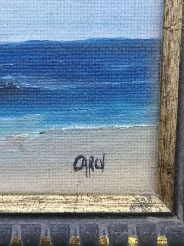 Small framed painting - seascape by Carol