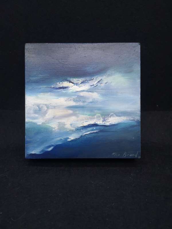 Small block painting - seascape by Mia Brand