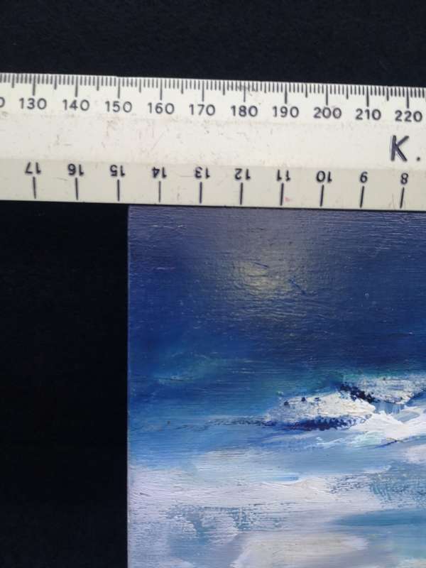 Small block painting - seascape by Mia Brand