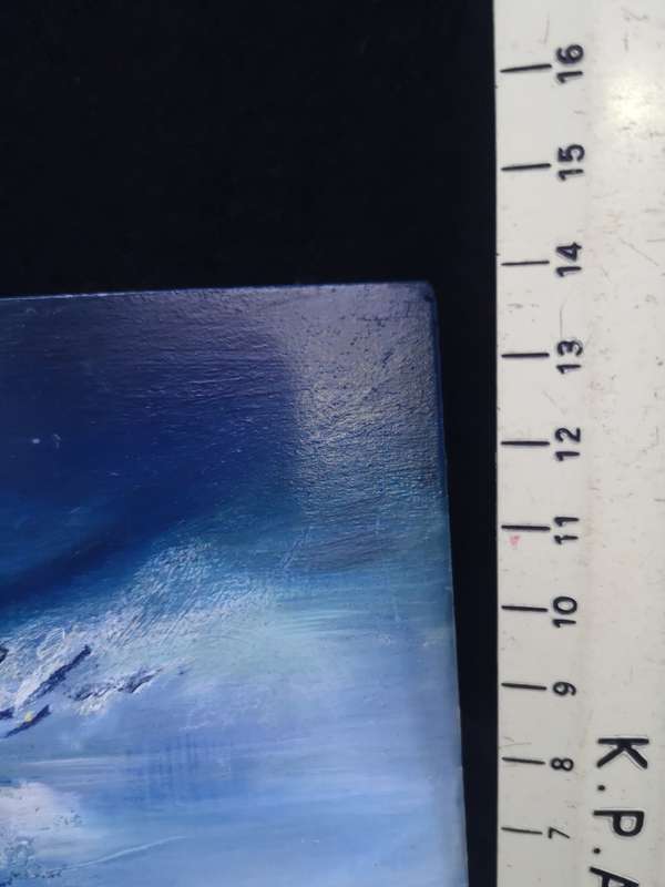 Small block painting - seascape by Mia Brand