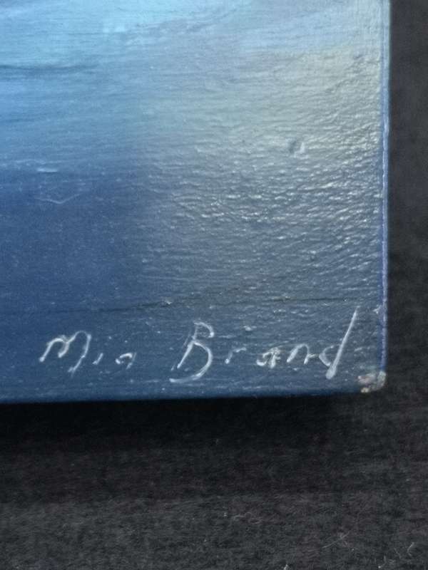 Small block painting - seascape by Mia Brand