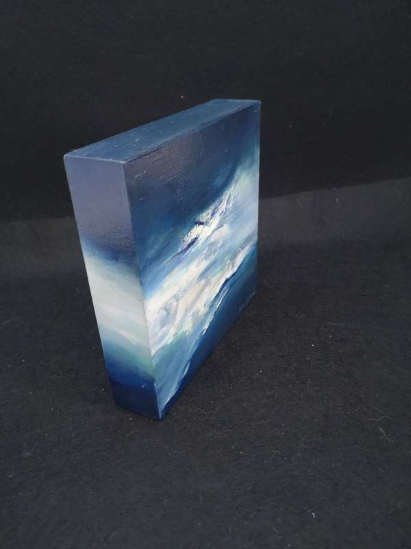 Small block painting - seascape by Mia Brand