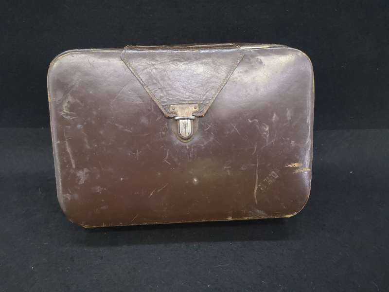 Doctors Leather case - Initialed with stethoscope and blood pressure  tool