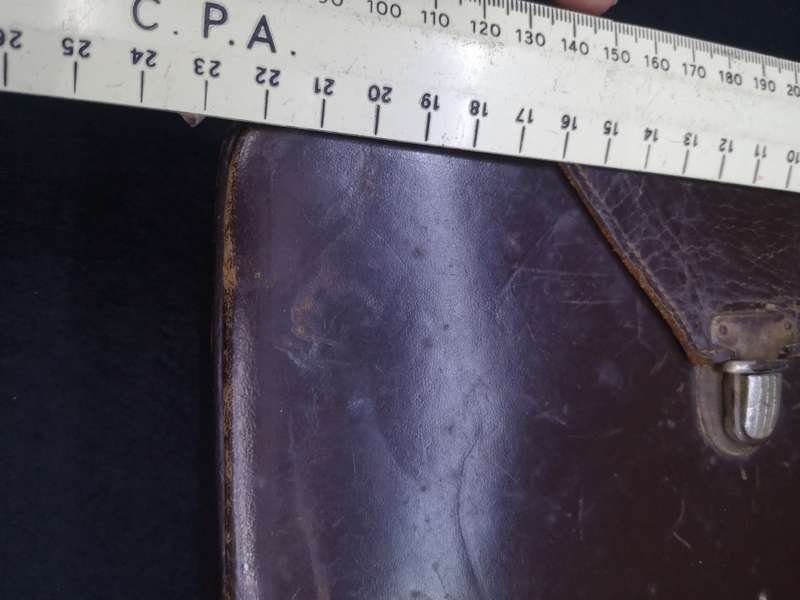 Doctors Leather case - Initialed with stethoscope and blood pressure  tool