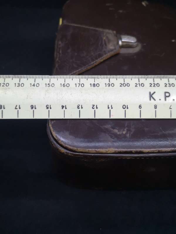 Doctors Leather case - Initialed with stethoscope and blood pressure  tool
