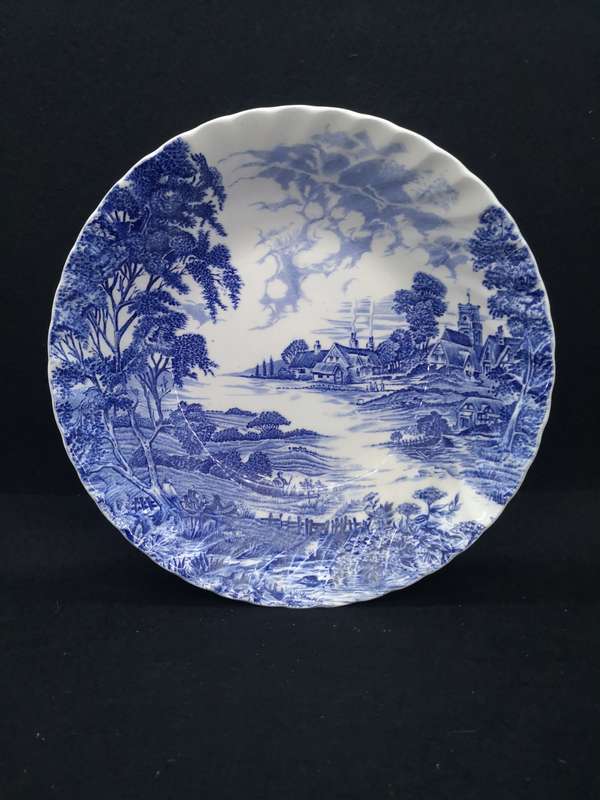 Genuine hand engraving Ridgway iron stone Meadowsweet serving bowl