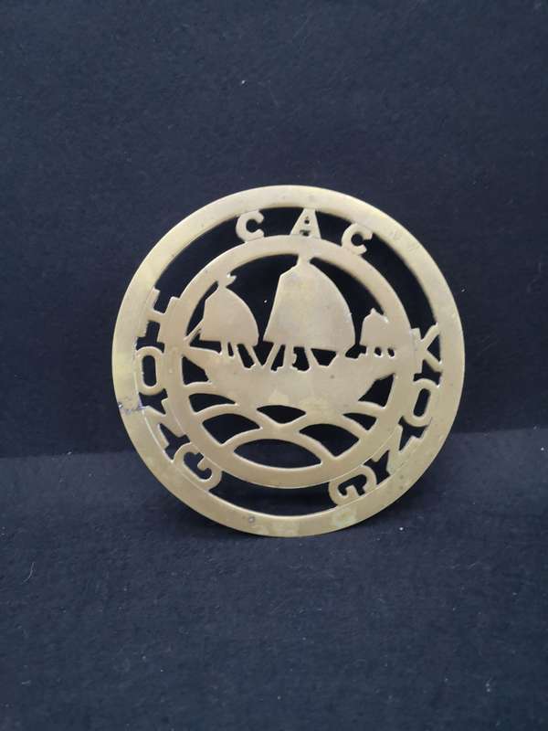 Solid brass trivet - Hong Kong